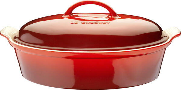 Oval stegeso 36 cm, Cerise