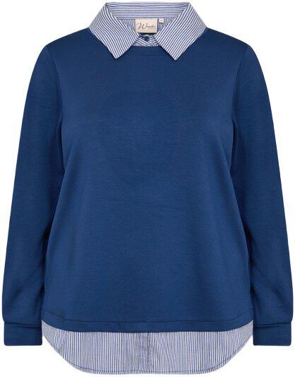 Curvy WA-SABINA 63 Sweatshirt Bl&aring;