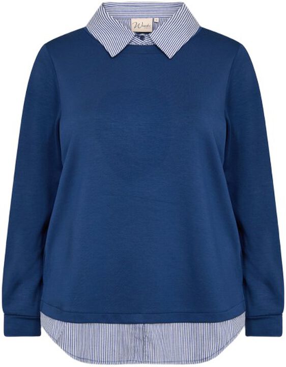 Curvy WA-SABINA 63 Sweatshirt Blå