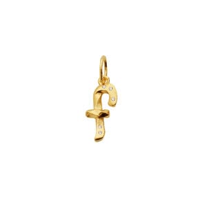 Alphabet Pendant Gold