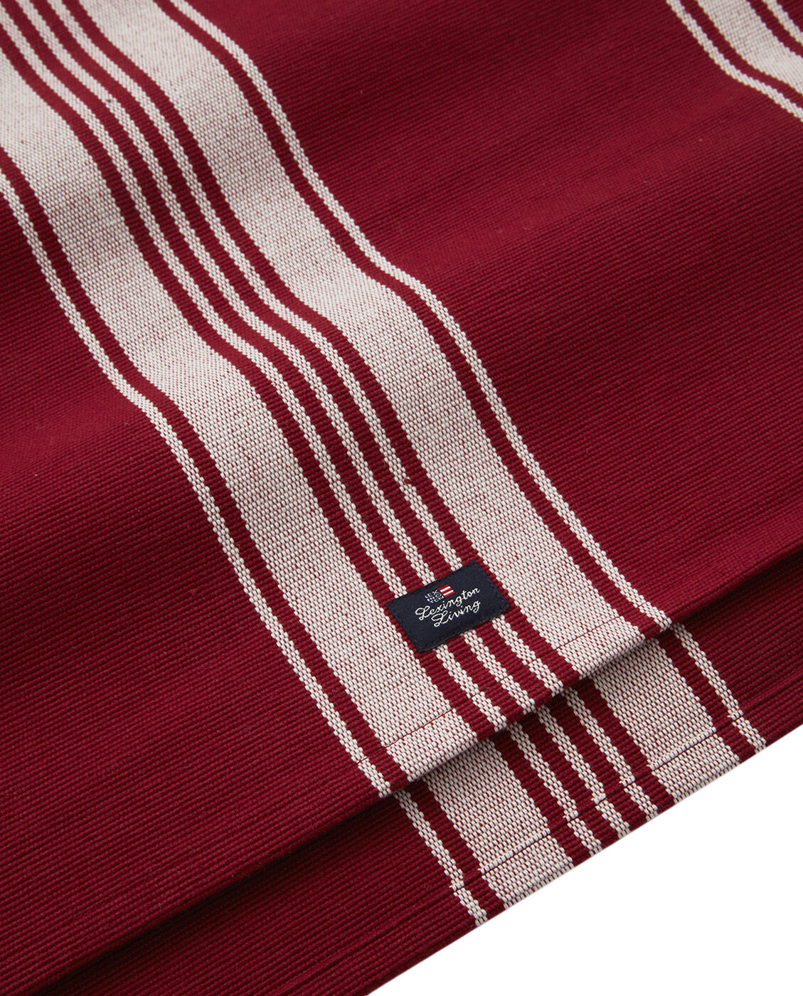Organic Cotton Rib Runner with Stripes