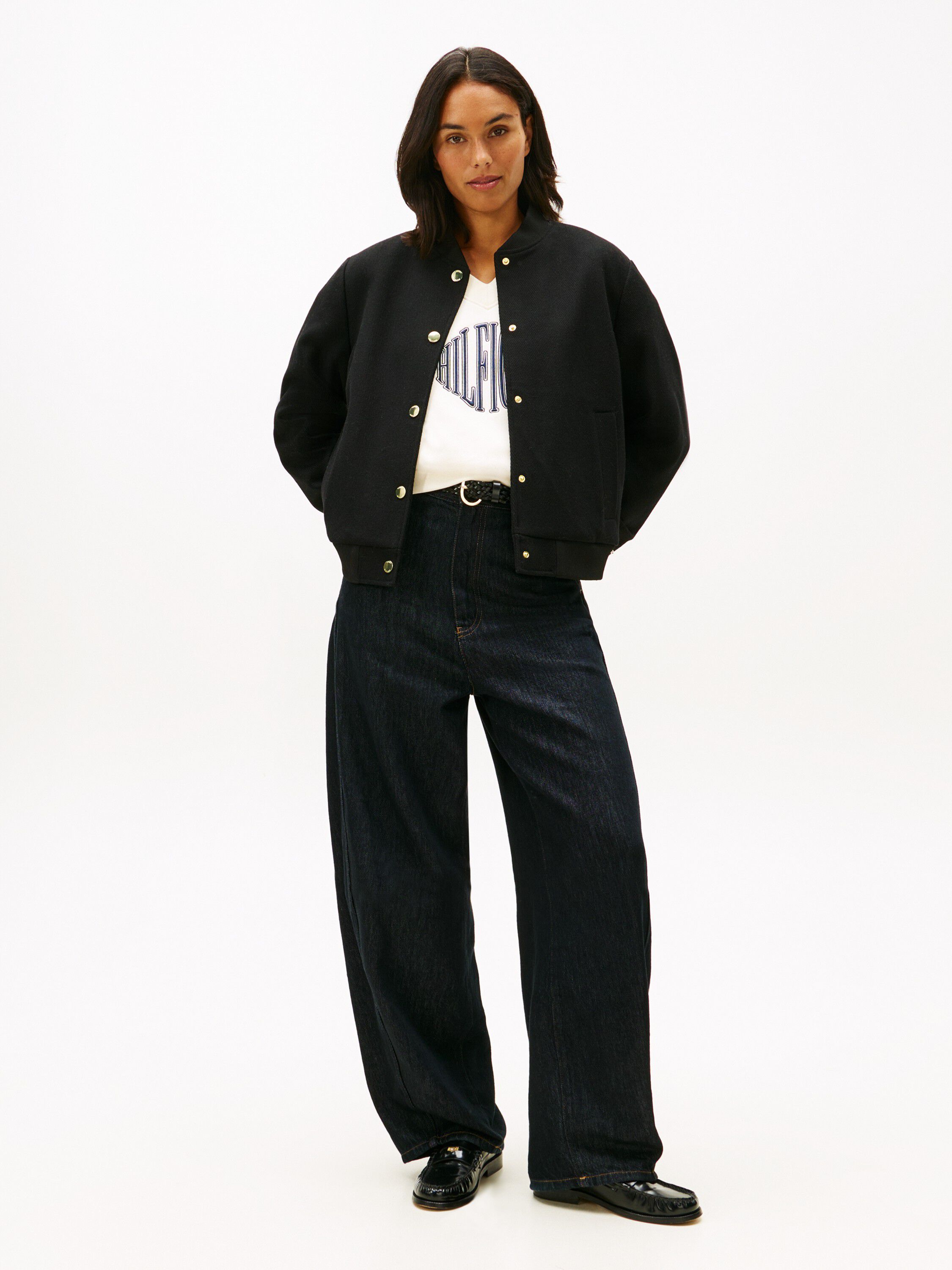 Patent Leather Block Heel Loafers