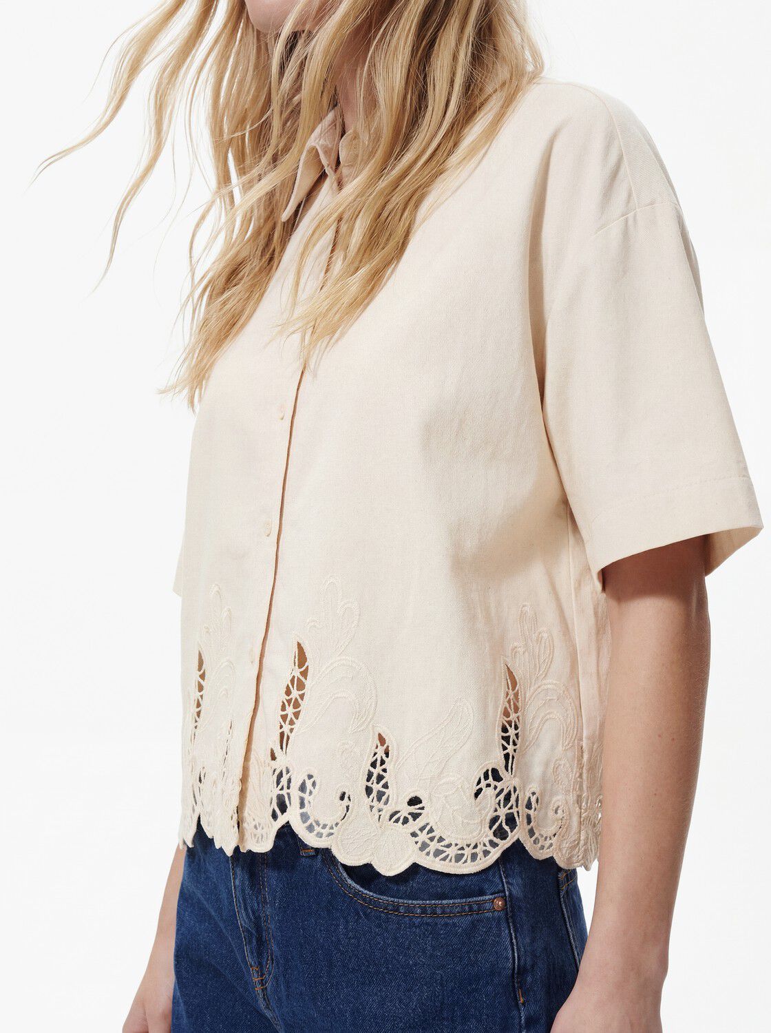 PCPIPER SS DENIM SHIRT