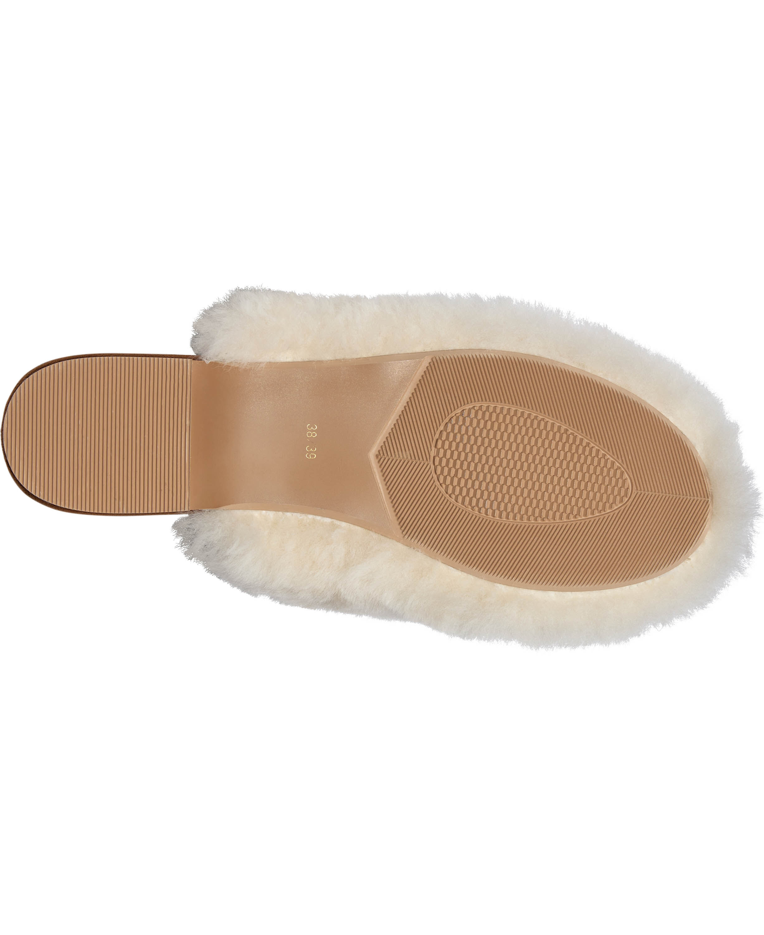 Slipper in Real sheepskin - Brown