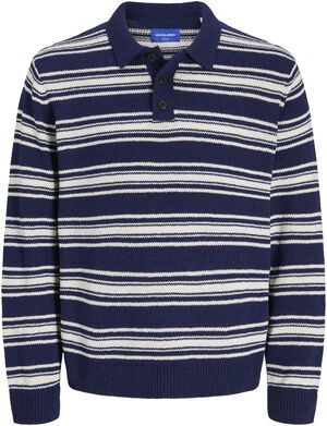 JORCAMBRIDGE KNIT STRIPE POLO LN