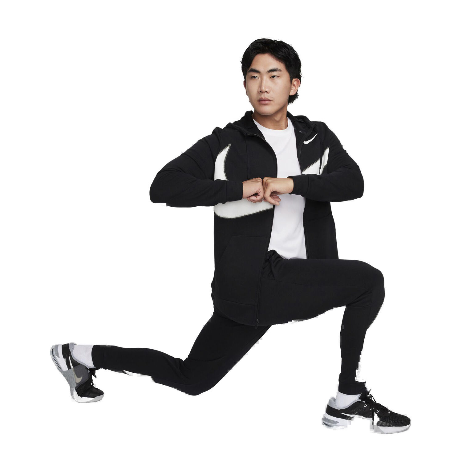 Dri-FIT Fleece Full-Zip Fitness h&aelig;ttetr&oslash;je