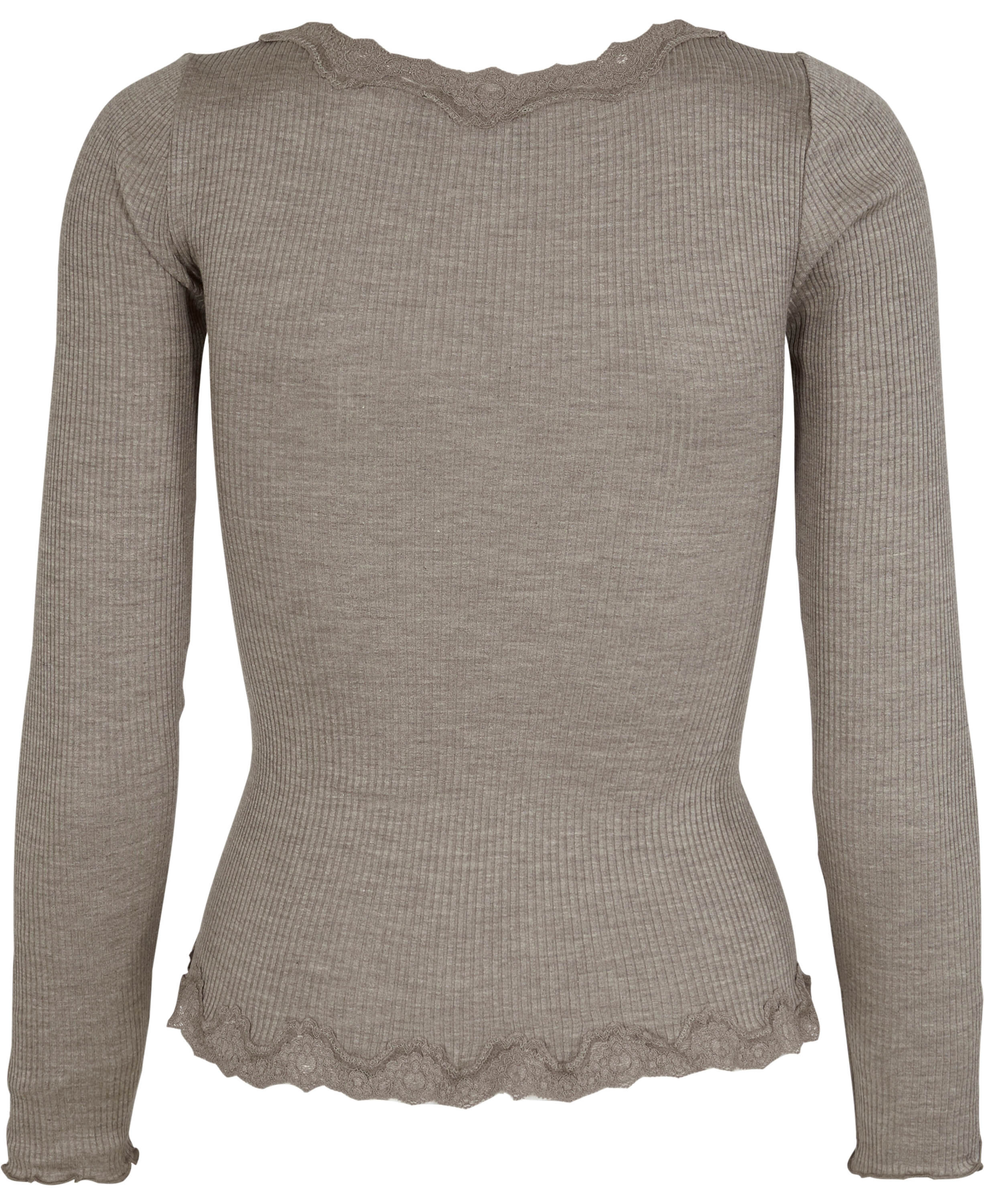Silk cardigan regular ls w/rev vintage lace