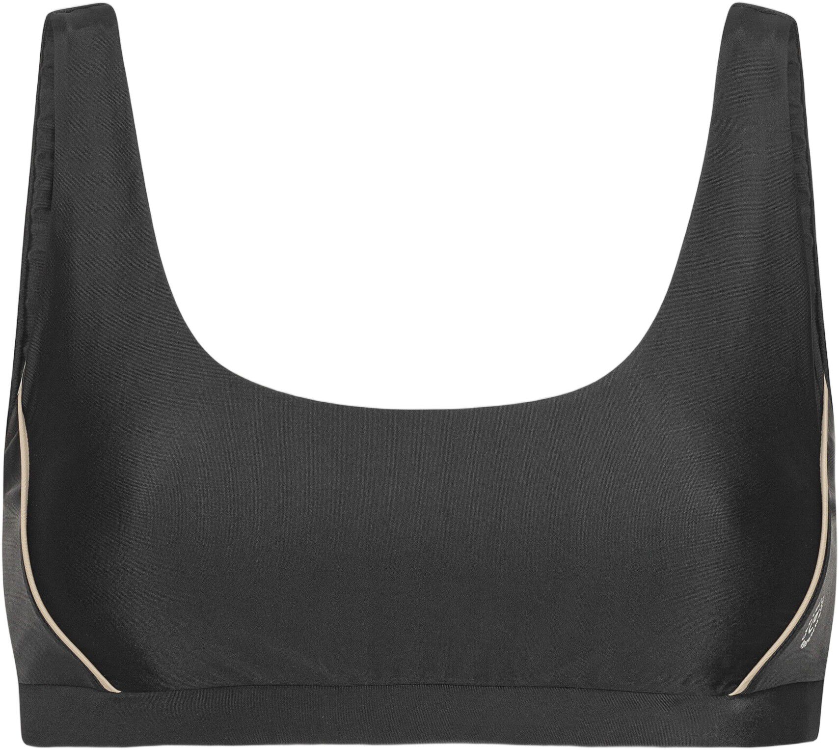 Agung Colorblock sporty bikini top - Nero