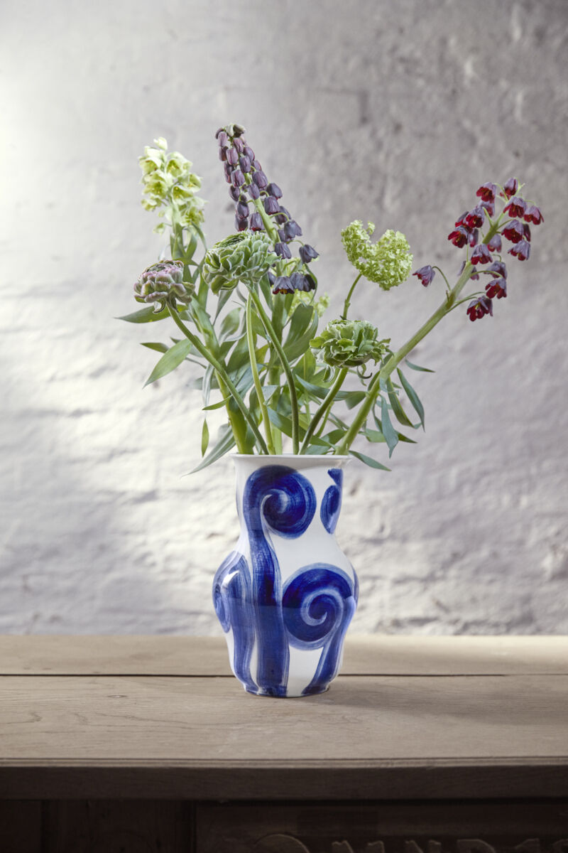 Tulle Vase H22. 5 cm bl&aring;