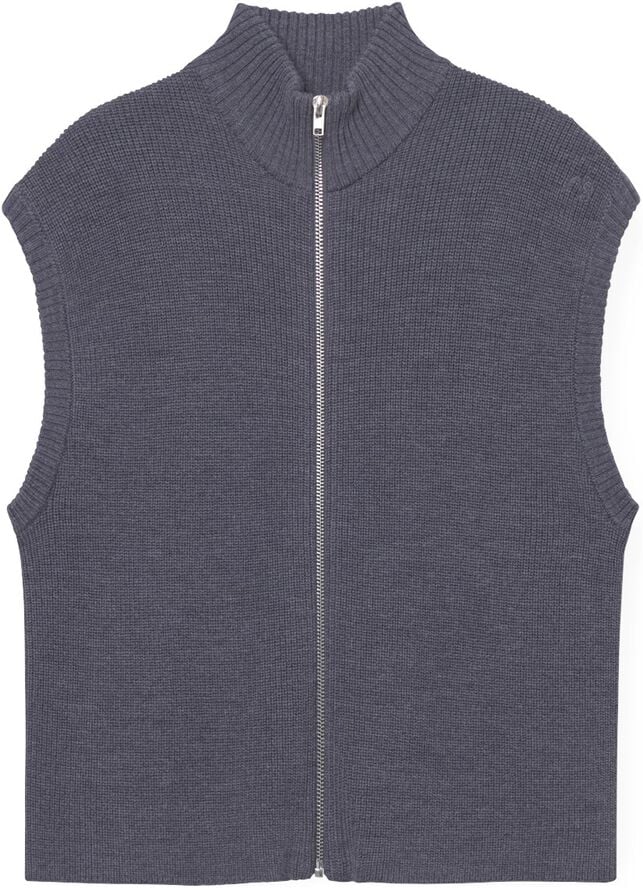 Wool Zip Vest Oslo