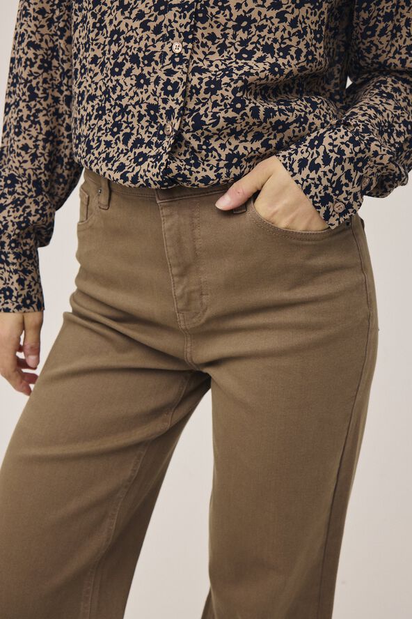 Lova M127 Højtaljet jeans med brede ben - Økologisk bomuld GOTS