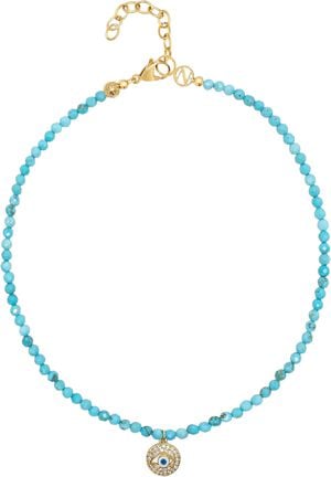 Women's Turquoise Evil Eye Choker