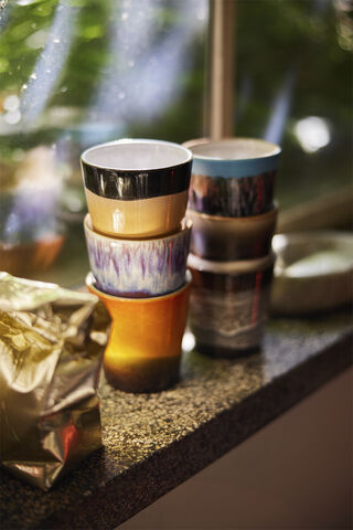 70s ceramics coffee mugs stellar set of 6