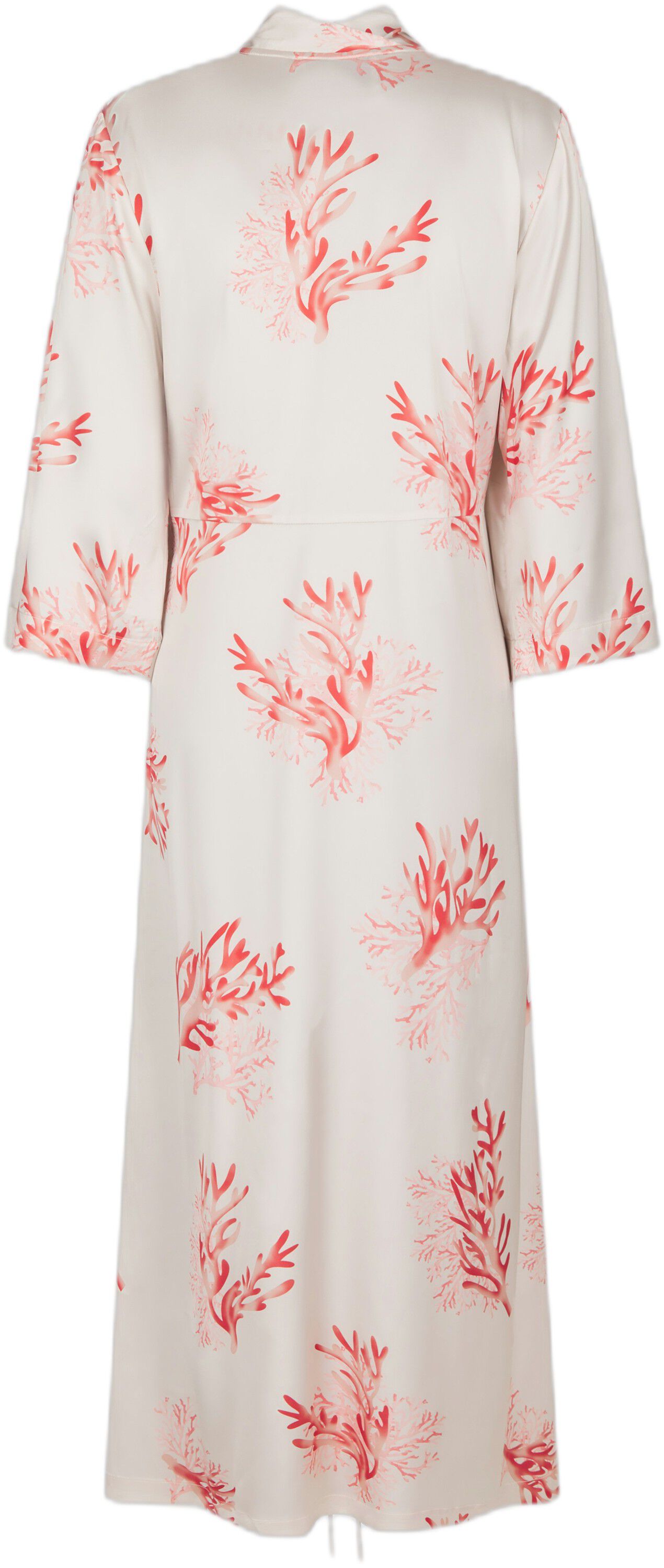 Sheen Coral Wrap Dress