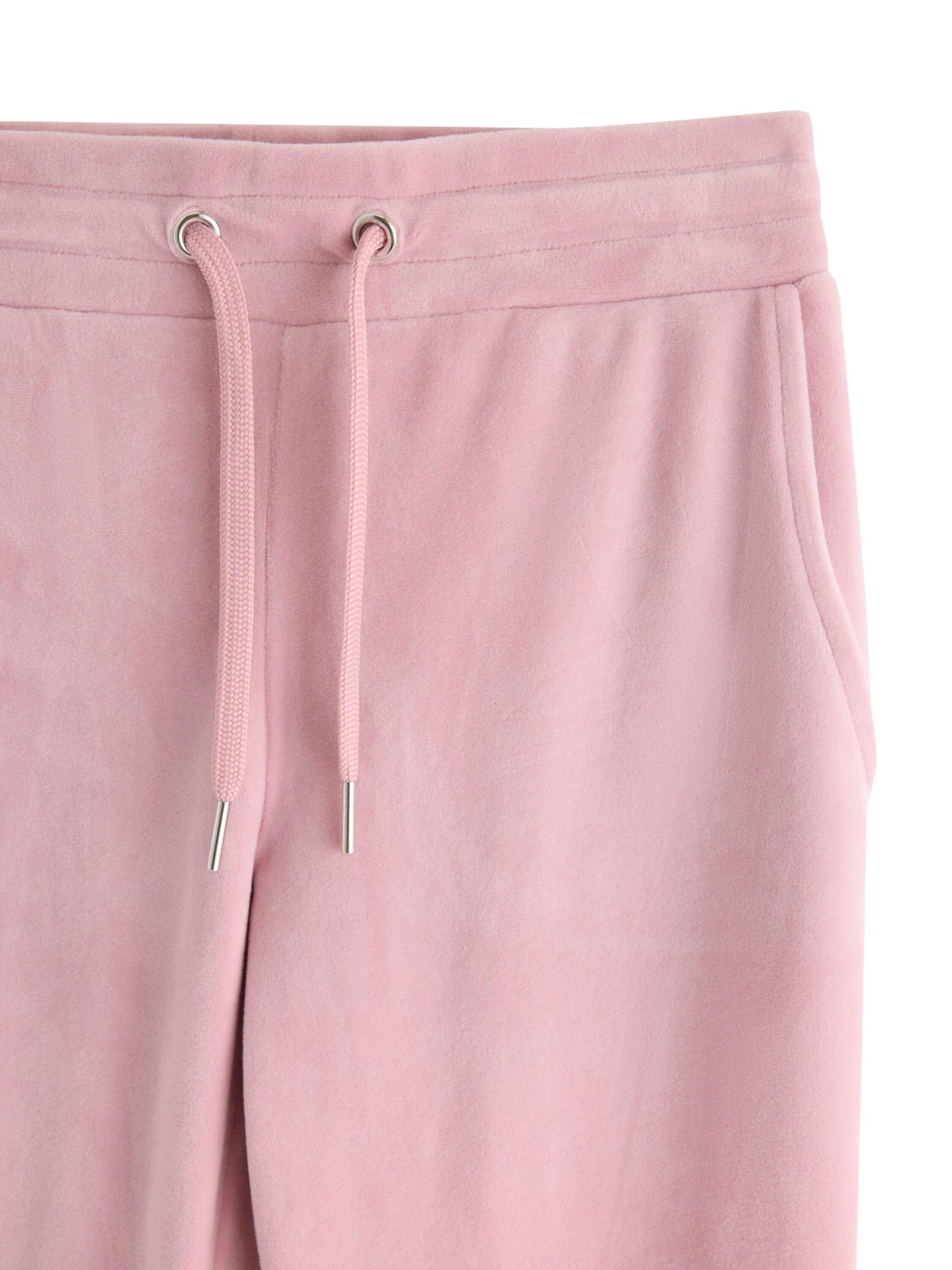 Soft jersey trousers in velour with