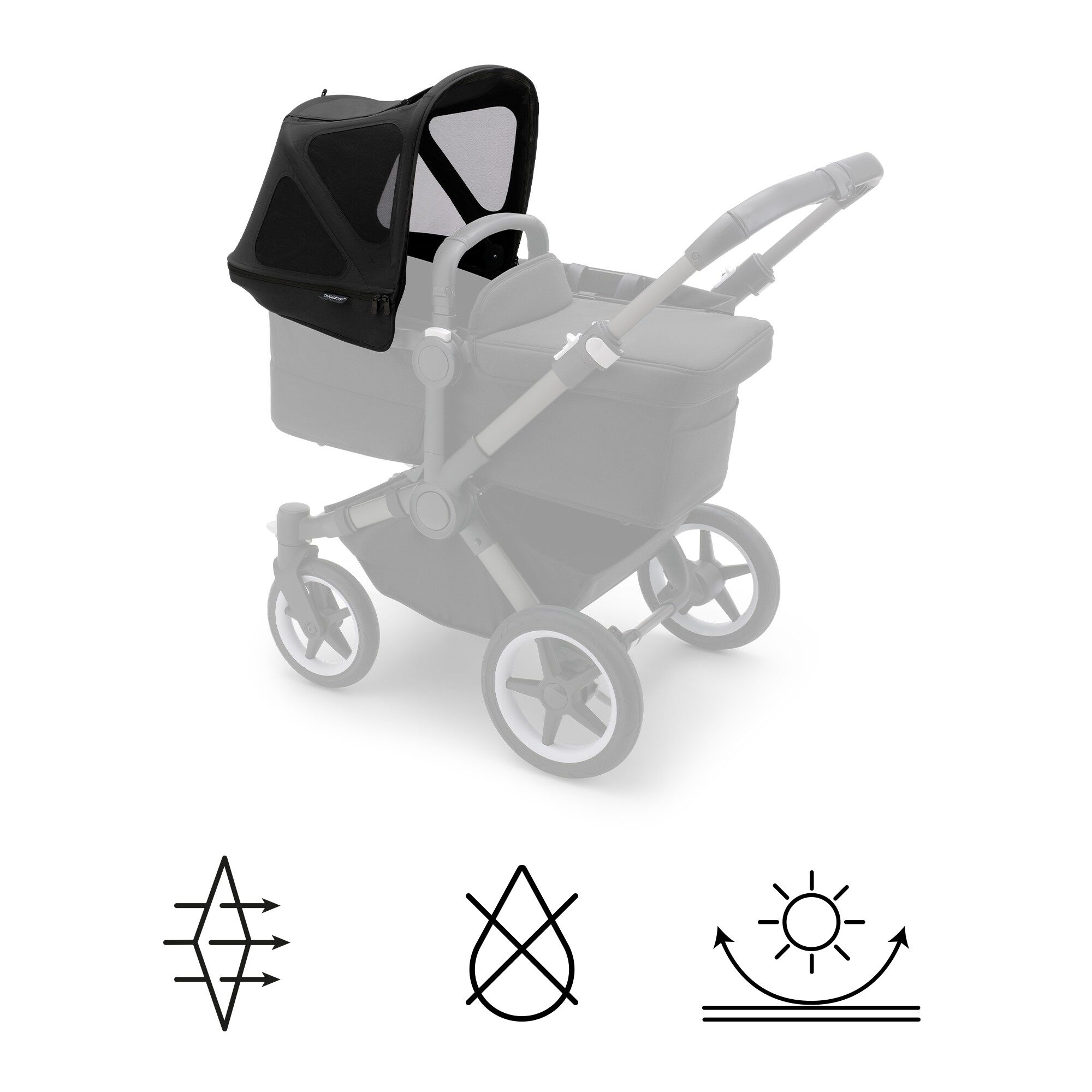 Bugaboo Donkey breezy sun canopy