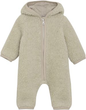 Pram Suit Wool Teddy w. Lin.