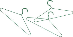 Colour Hanger-Set of 3-Jungle green