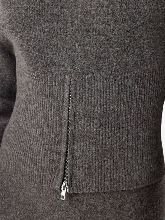 NMSLOAN L/S O-NECK ZIP KNIT FWD