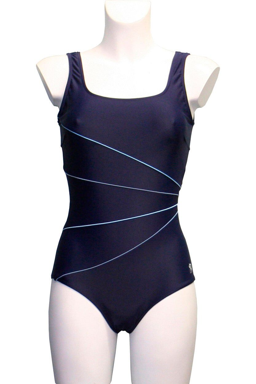 BADEDRAGT M/LAVT BEN, U-RYG OG