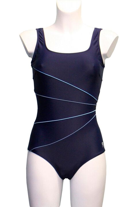 BADEDRAGT M/LAVT BEN, U-RYG OG