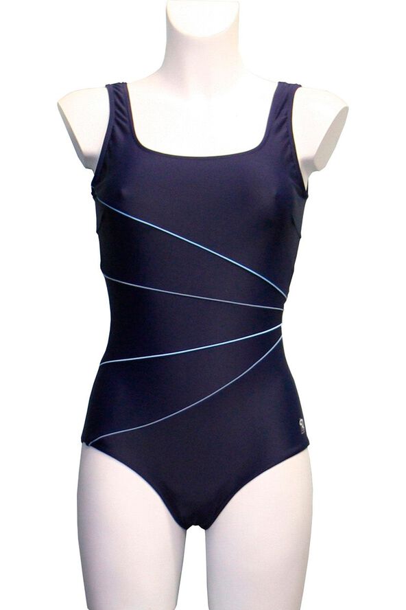 BADEDRAGT M/LAVT BEN, U-RYG OG