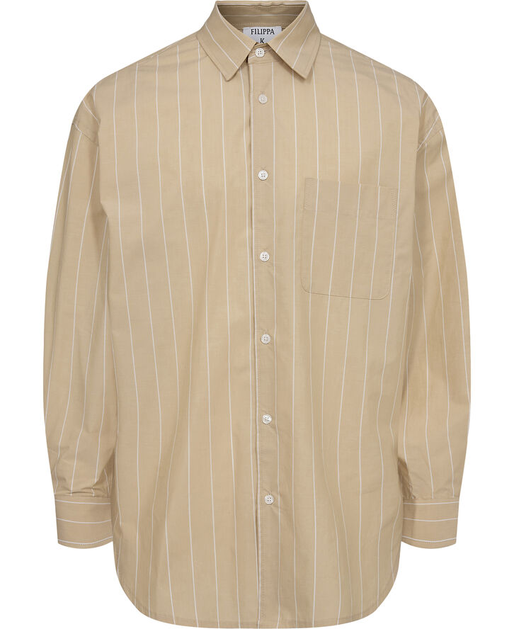 Striped Cotton Poplin Shirt