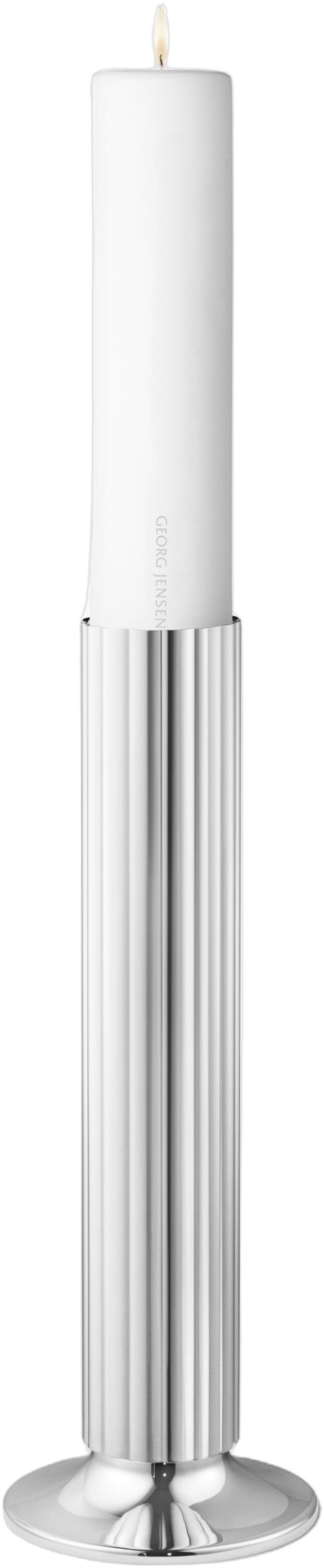 BERNADOTTE FLOOR CANDLEHOLDER STAINLESS STEEL, H: 400MM