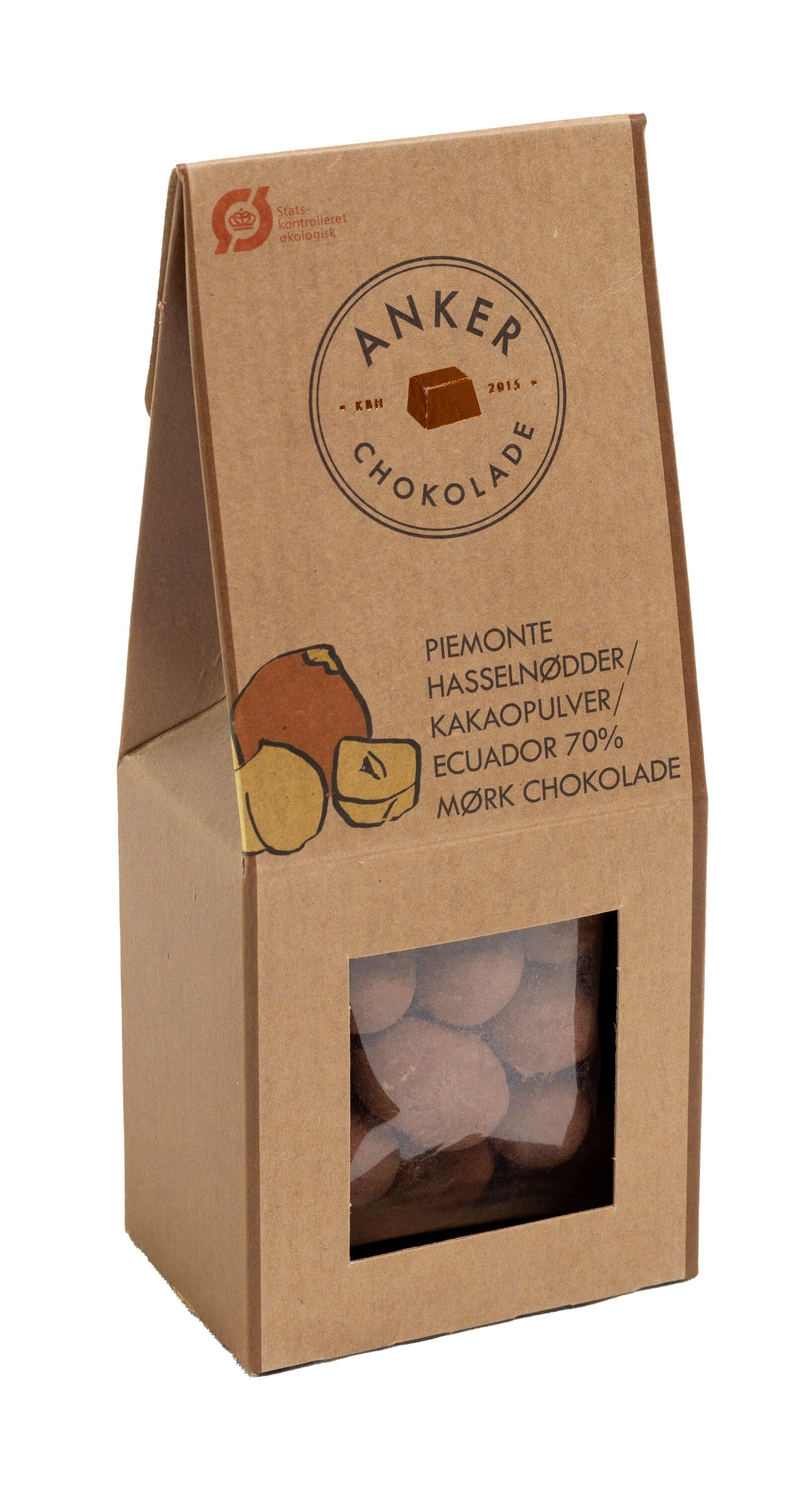 Piemonte hasseln&oslash;der / kakaopulver / Ecuador 70% m&oslash;rk chokolade