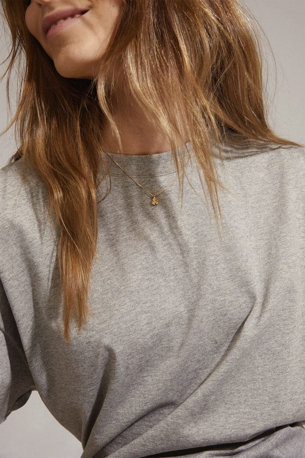 ECHO recycled halsk&aelig;de guldbelagt E