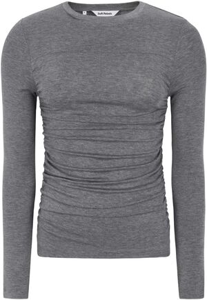 SRRoman Draped O-neck Top