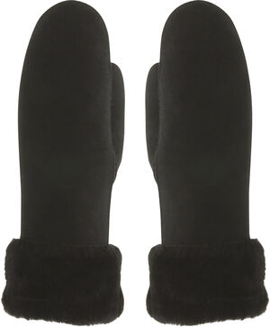 MJM Glove Mitten Arlene W Sheepskin Black