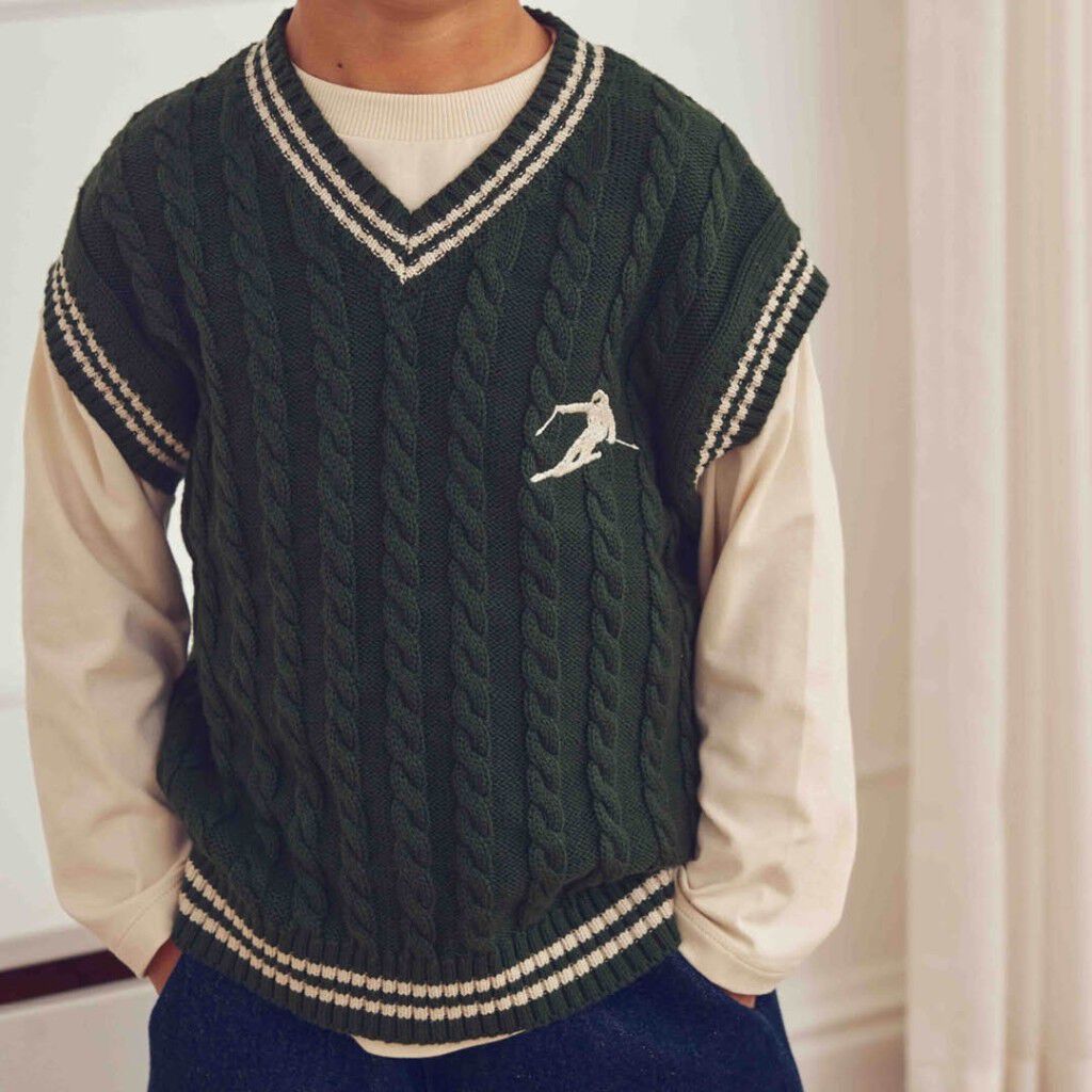 Knit Cable Vest