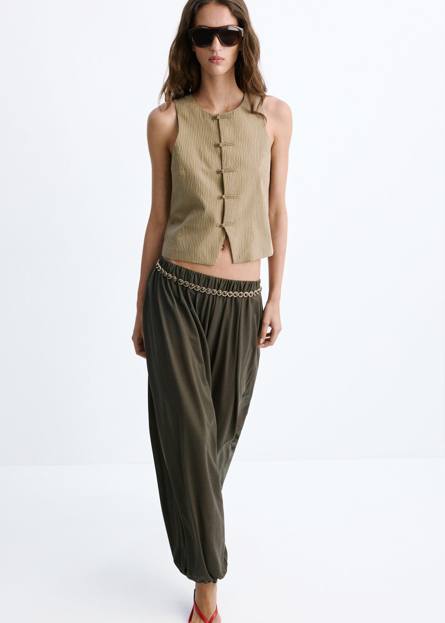 Alamar striped gilet