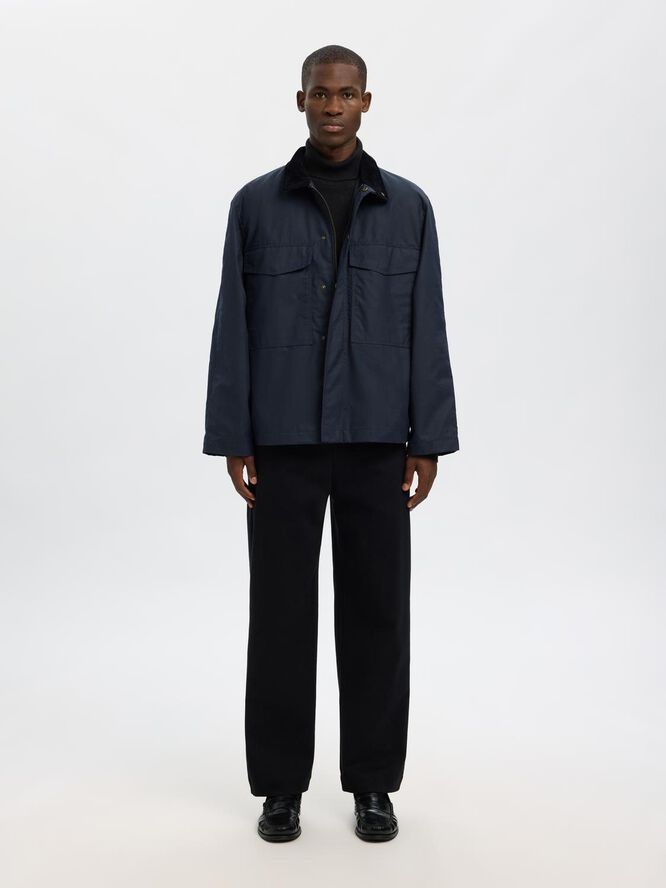 SLHDANE LS KNIT STRUCTURE ROLL NECK