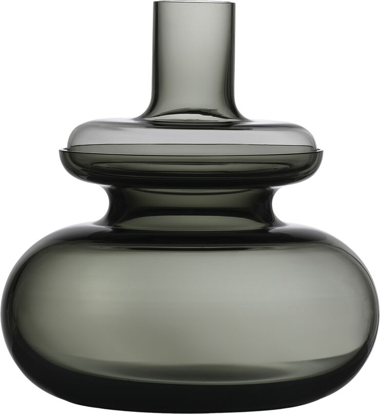 Vase Inu 23 x 25 cm Smoked Grey