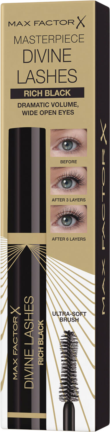 Max Factor Divine Lashes Mascara, 001 Black, 8 ml