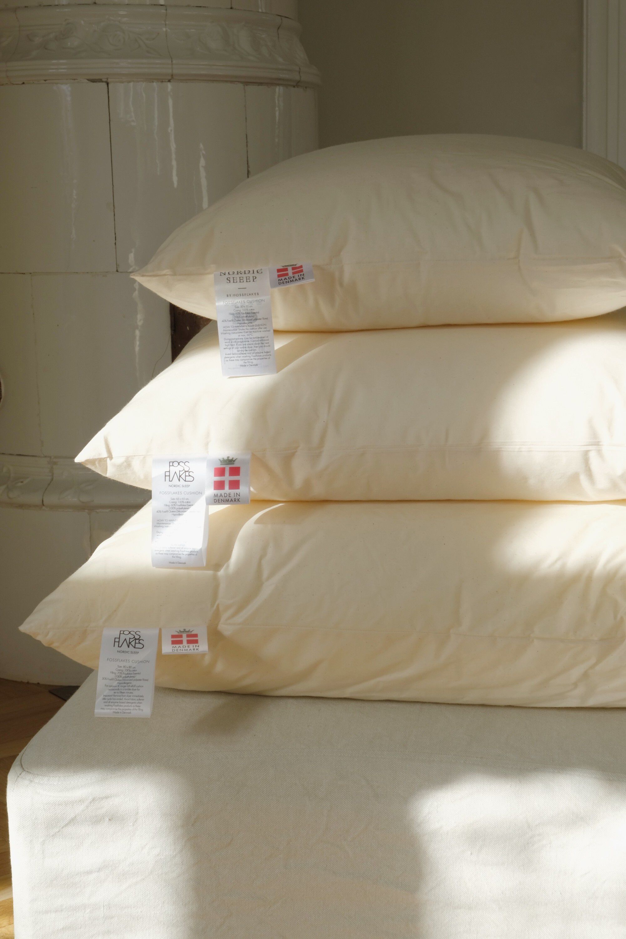 Fossflakes Monteringspude 60x60 cm.