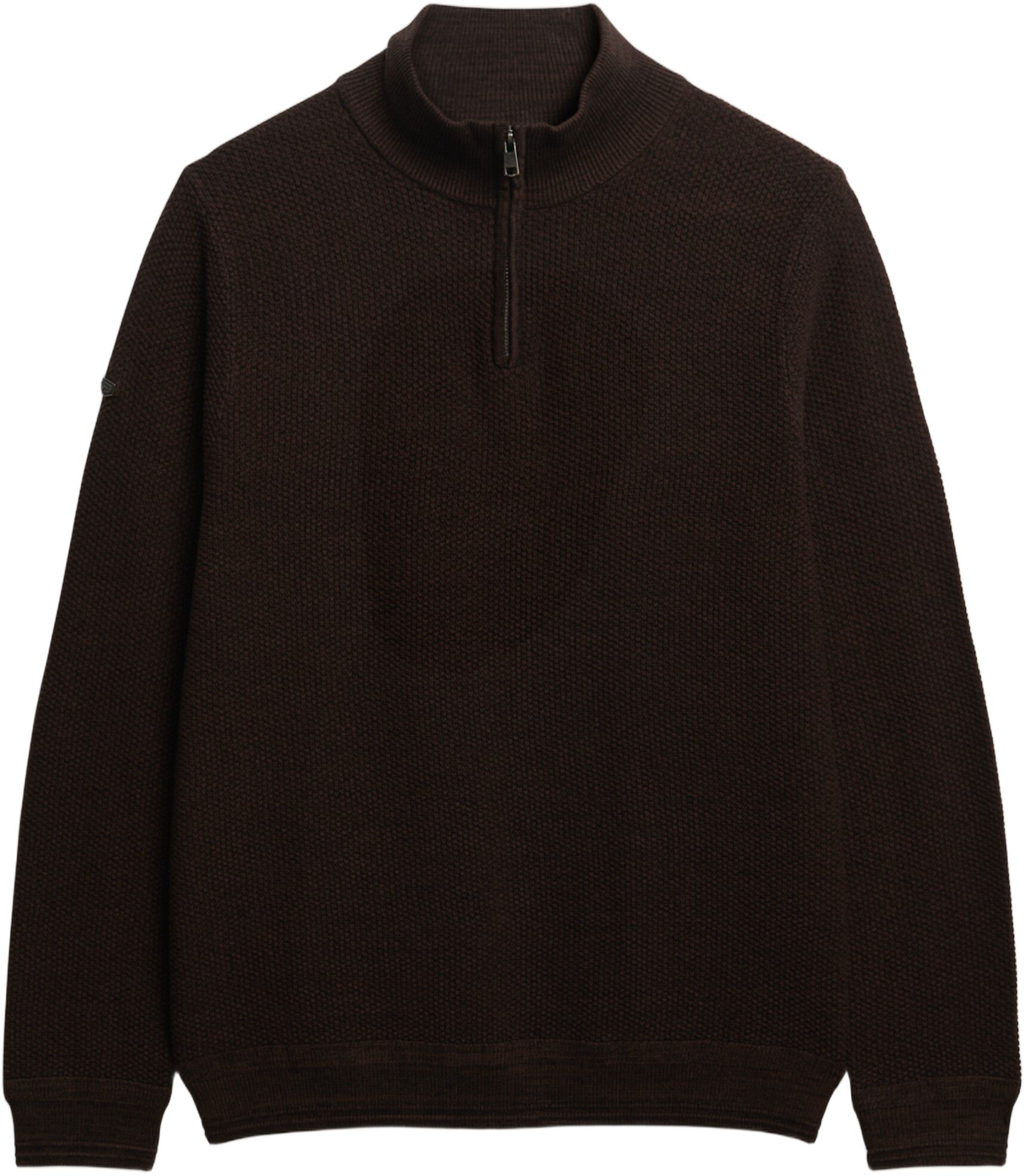 LW COTTON TEXTURE HALF ZIP