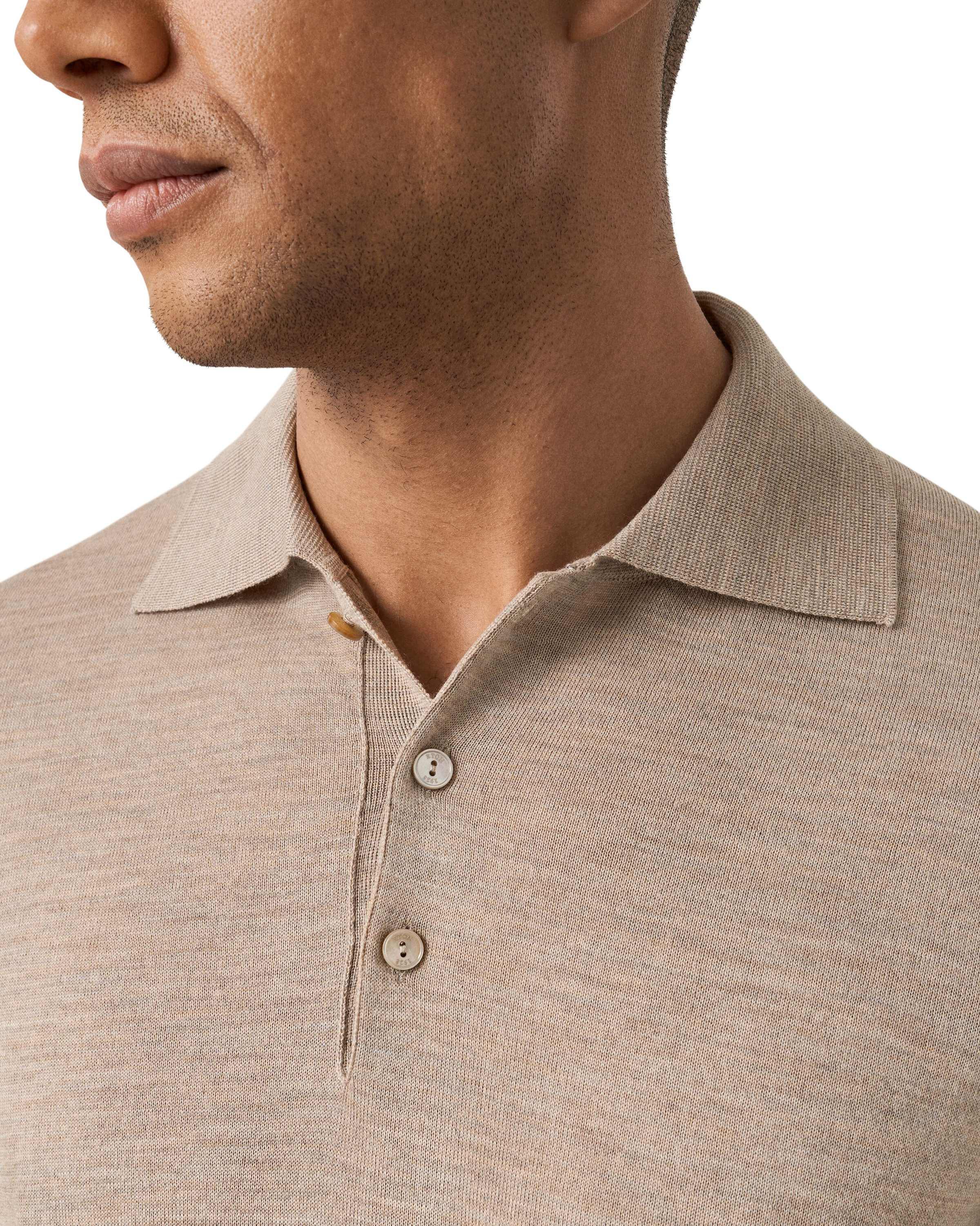 Fine Knit Merino Polo Shirt