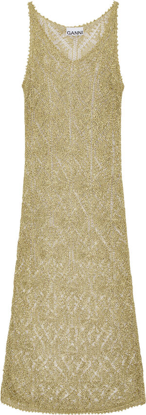 Metallic Strap Dress