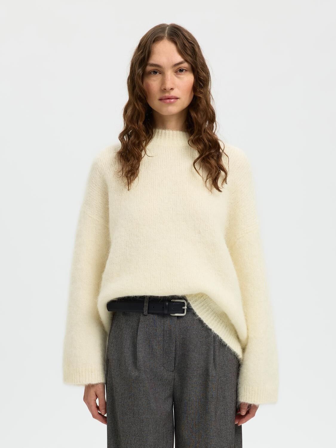 SLFGABRIELLA LS KNIT NEW O-NECK NOO