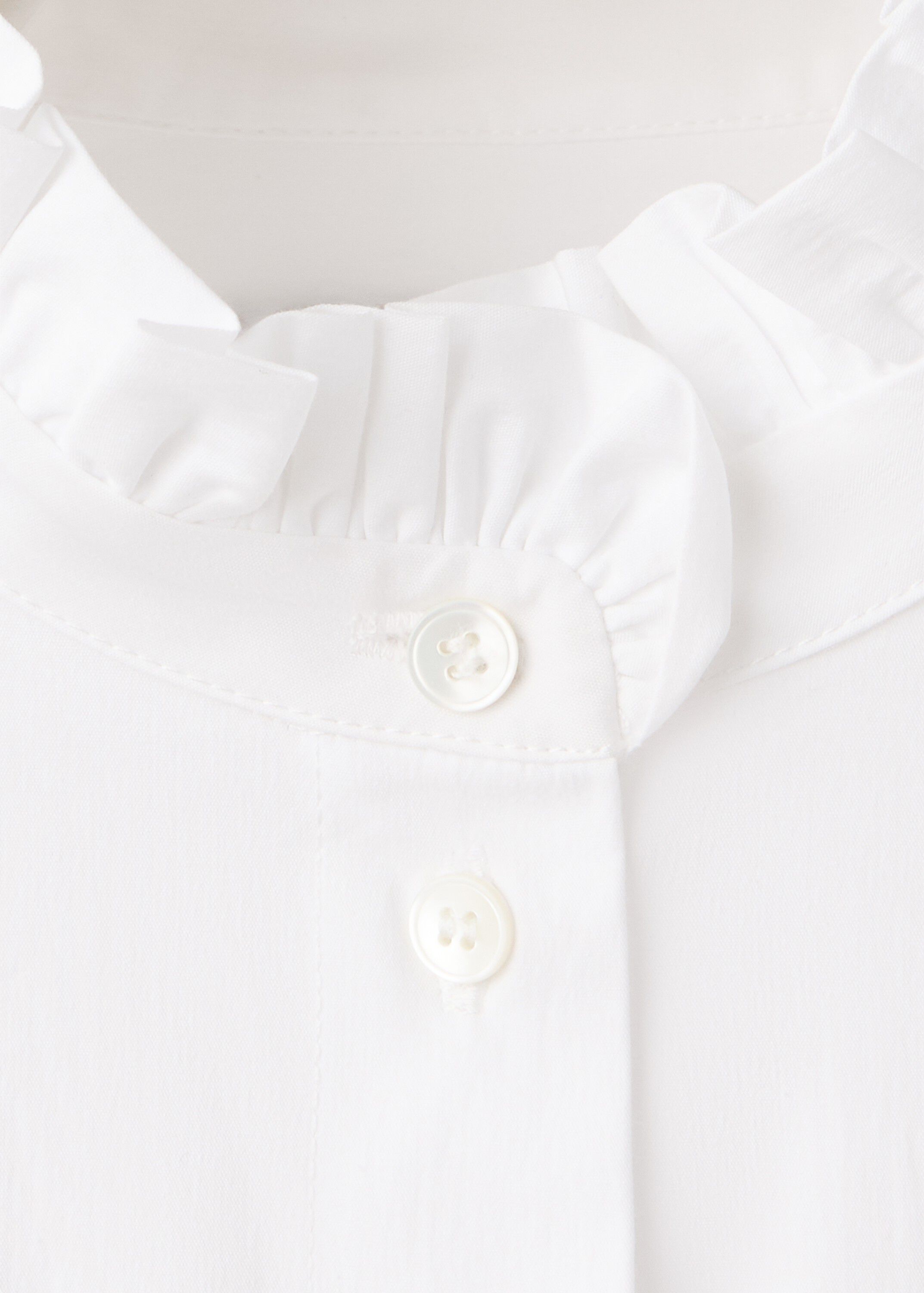 Embroidered poplin shirt