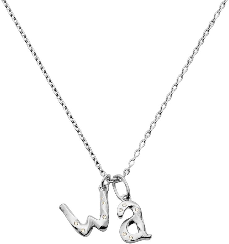 Alphabet Pendant Silver