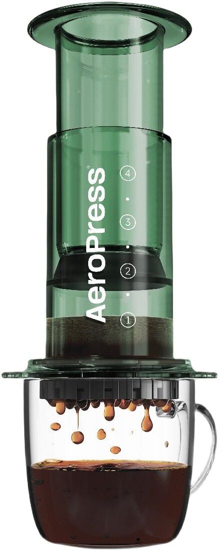 Aeropress Clear Colors Green Coffee Press