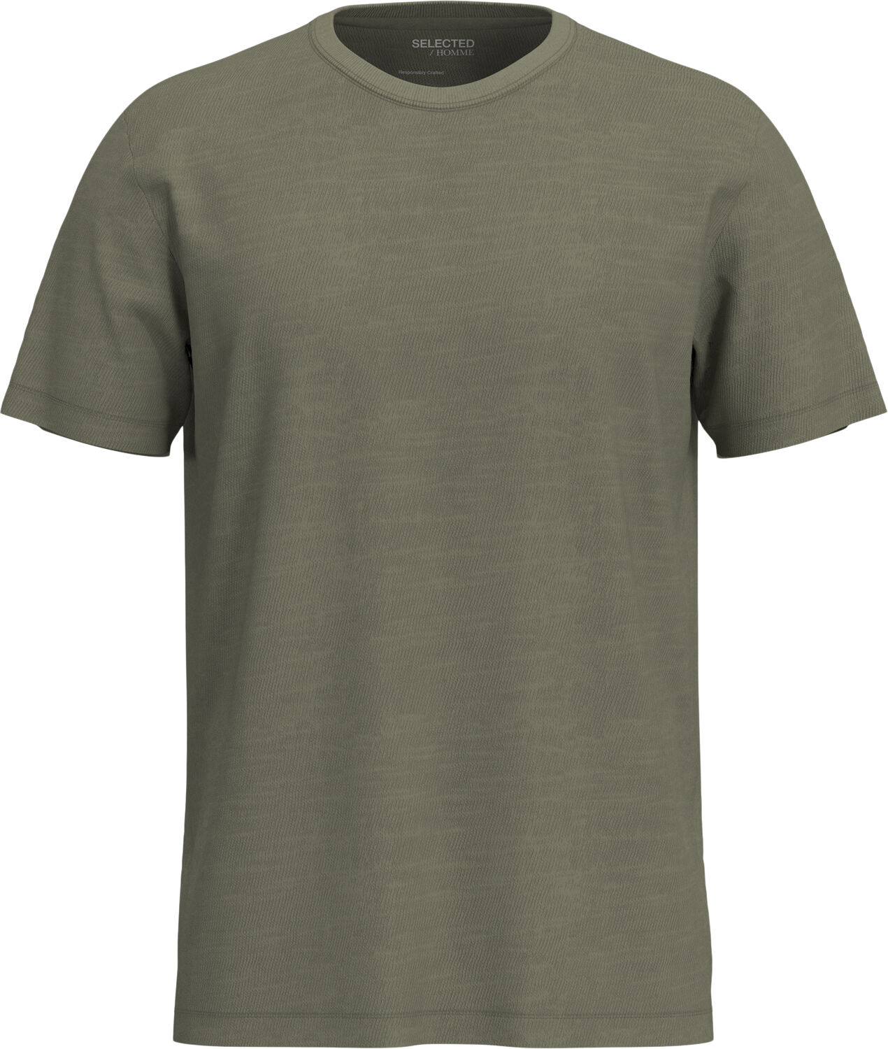 SLHASPEN SLUB SS O-NECK TEE NOOS