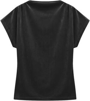 AWESSENCE CAP SLEEVE HIGH NECK TOP