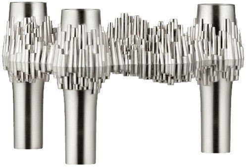 Quist candle holder - brushed chrome