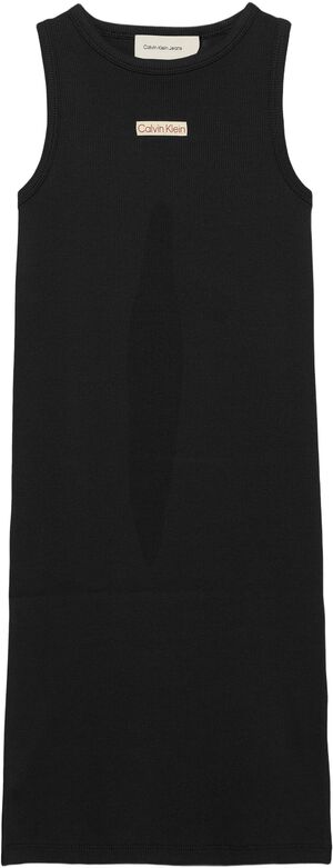 RIB SLEEVELESS DRESS