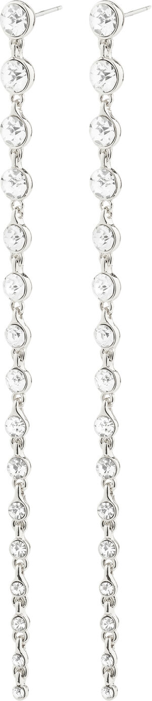 REAGAN recycled crystal earrings silver-plated